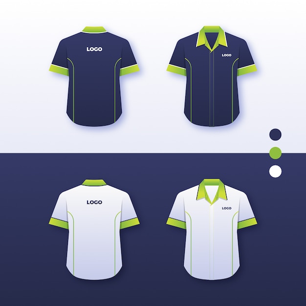 Vector company uniform shirt design
