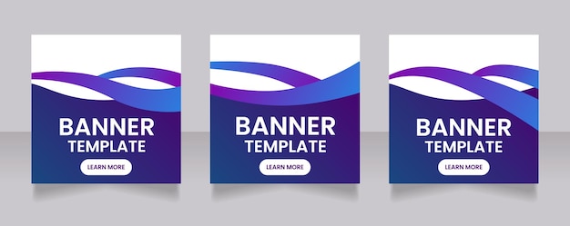 Conference organization service web banner design template