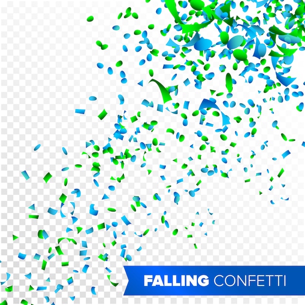 Confetti Falling Vector