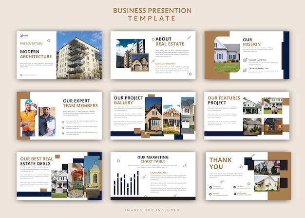 Construction and architecture project overview powerpoint presentation slides design set template