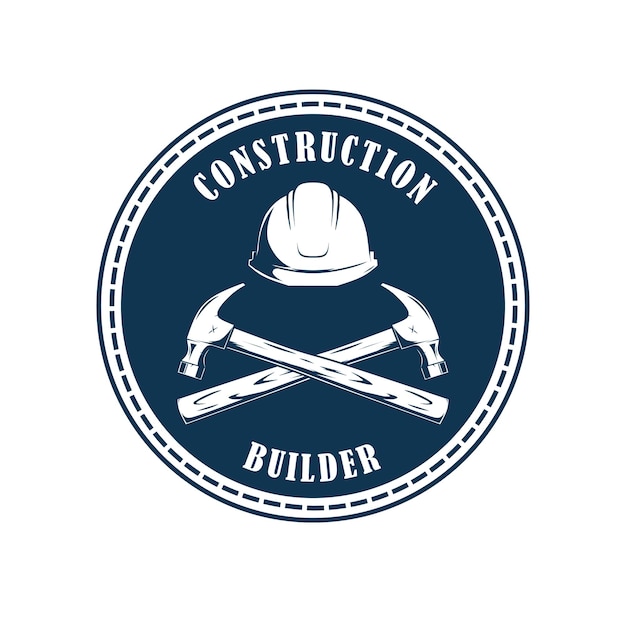 construction builder simple logo concept