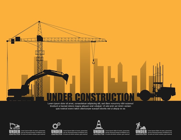 Under construction concept