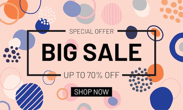 Contemporary creative Big Sale background