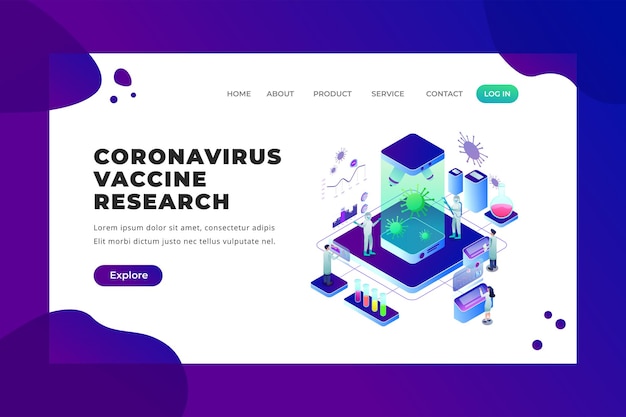 Coronavirus vaccine research - Vector Landing Page