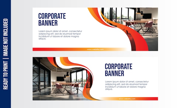 Vector corporate banner template