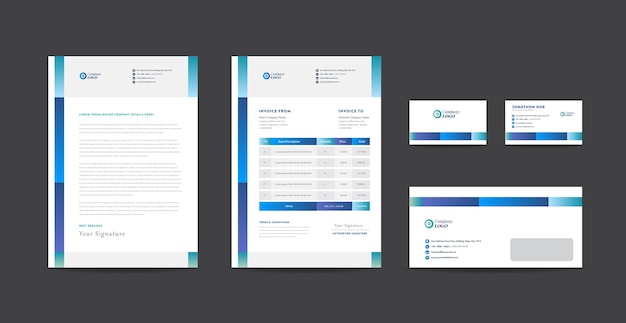 Corporate Business Branding Identity or stationery Design or Startup Company Document Design