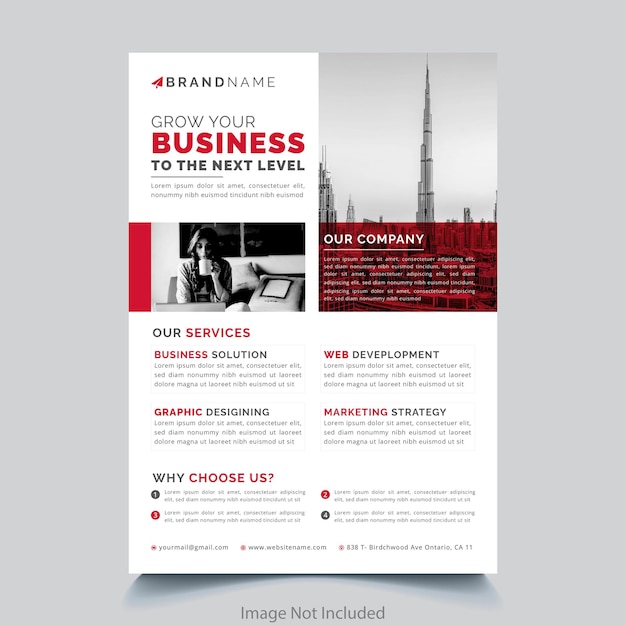 Vector corporate business flyer design a4 size