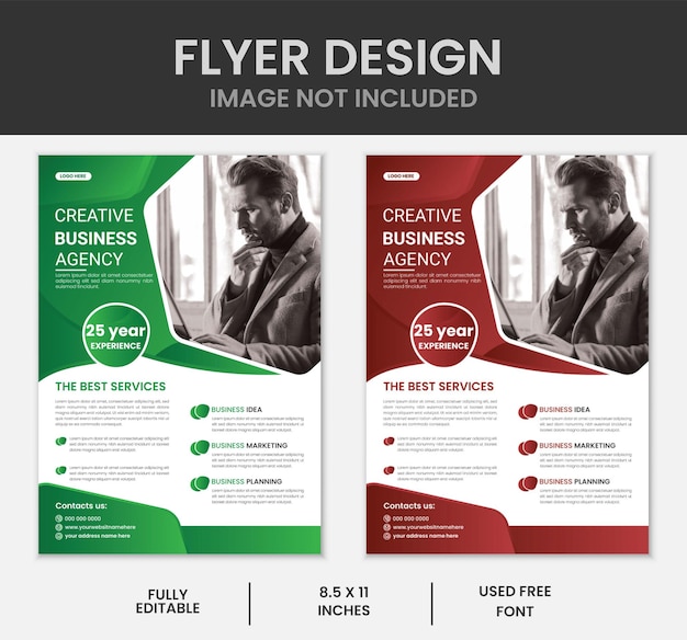 Corporate business flyer template