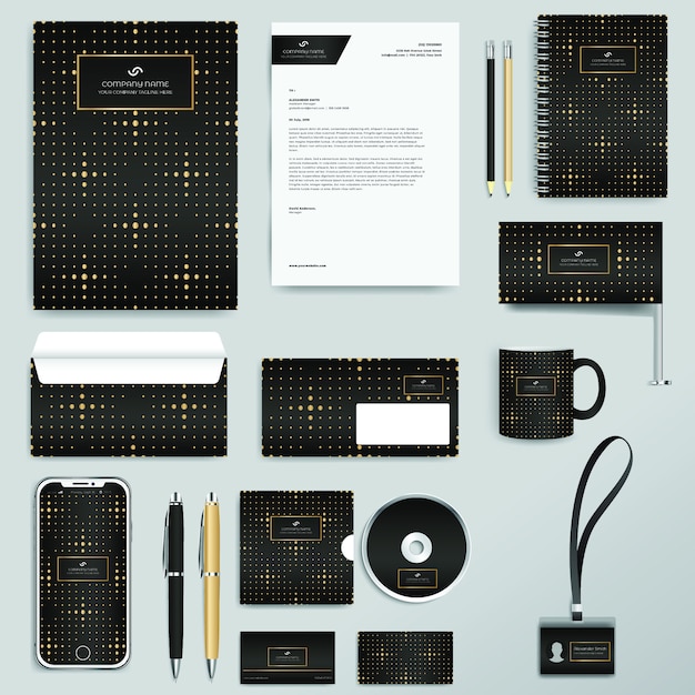 Corporate business identity design template