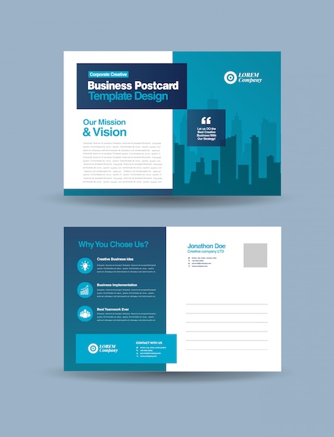 Corporate Business Postcard Design | Save The Date Invitation Card | Direct Mail EDDM Design  