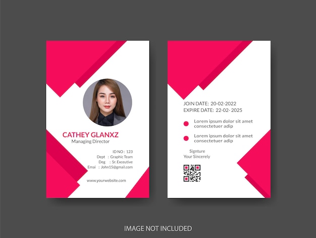 corporate creative business id card design template