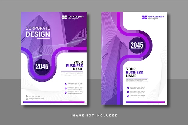 Corporate design modern flyer