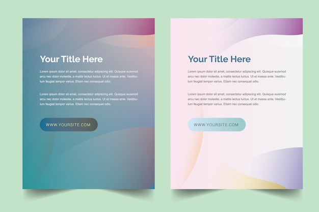 Vector cover page template