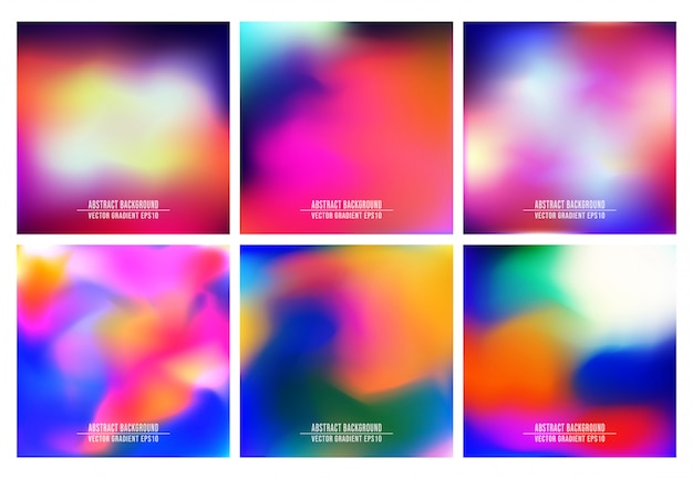 Cover template with colorful gradient