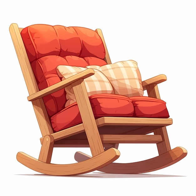 Cozy upholstered rocking chair