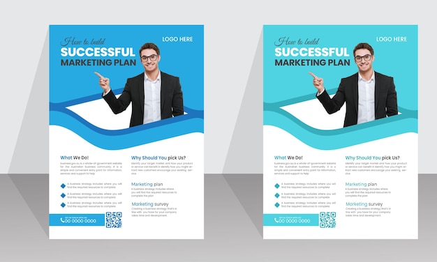 Creatief flyerontwerp voor een marketingbureau