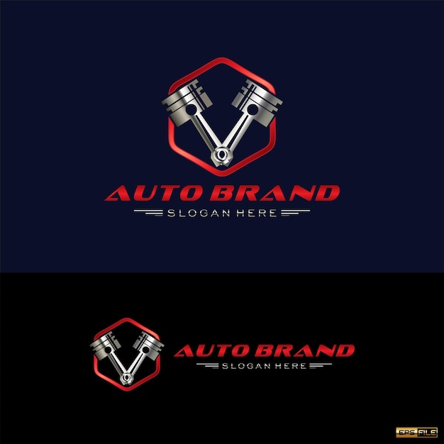 Creative auto logo design symbol and icon vector