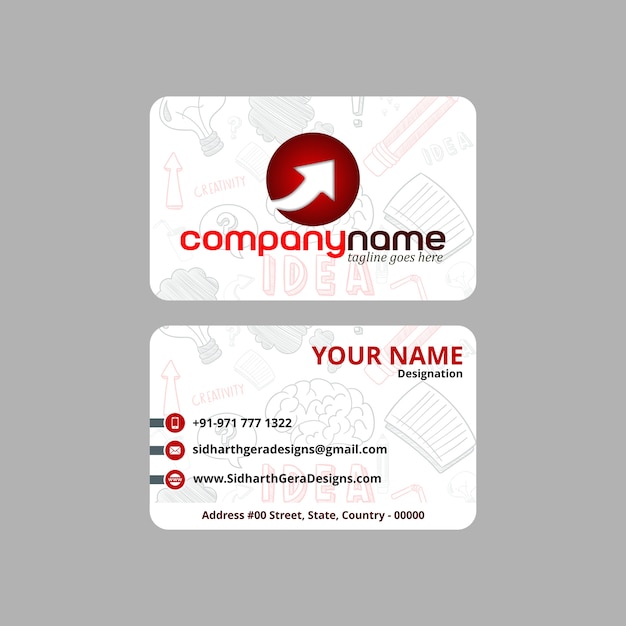 Creative Background Visiting Card