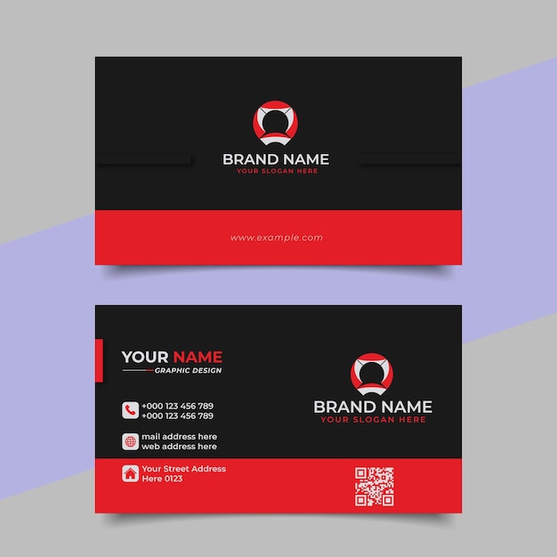 Creative Business card Premium Vector