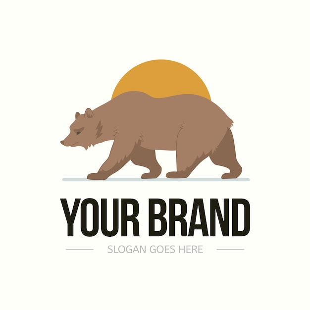 Creative california bear logo