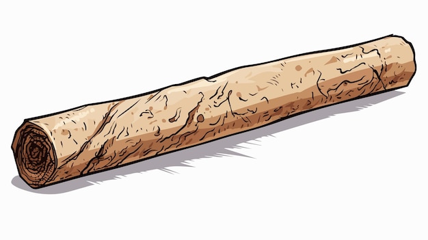 Vector creative freehand textured cartoon cigarette illustration