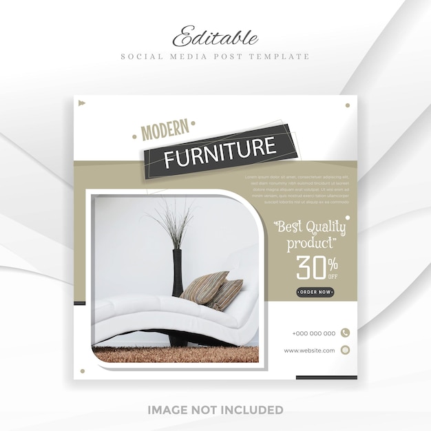 Creative Furniture social media post template