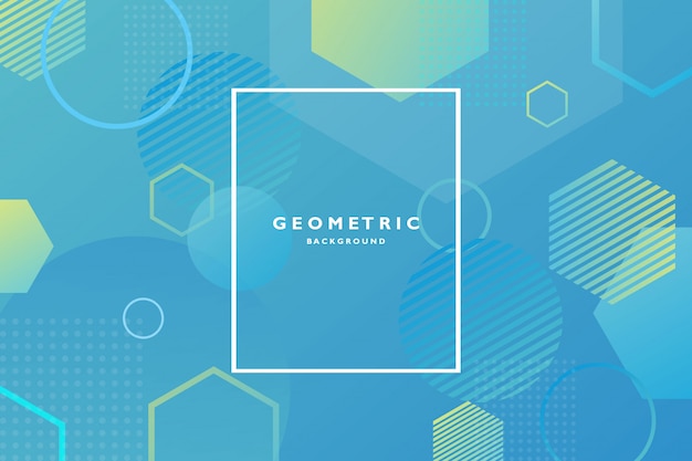 Vector creative geometric background trendy gradient shapes composition