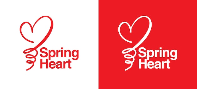 Creative Heart Spring Logo Design