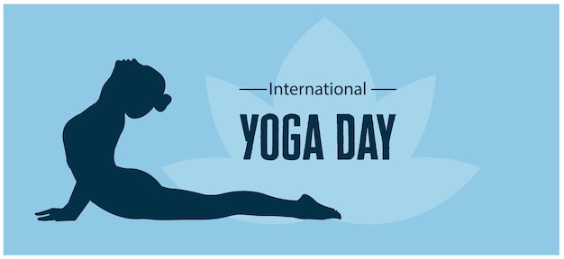 Creative International Yoga Day Celebration Vector Illustration