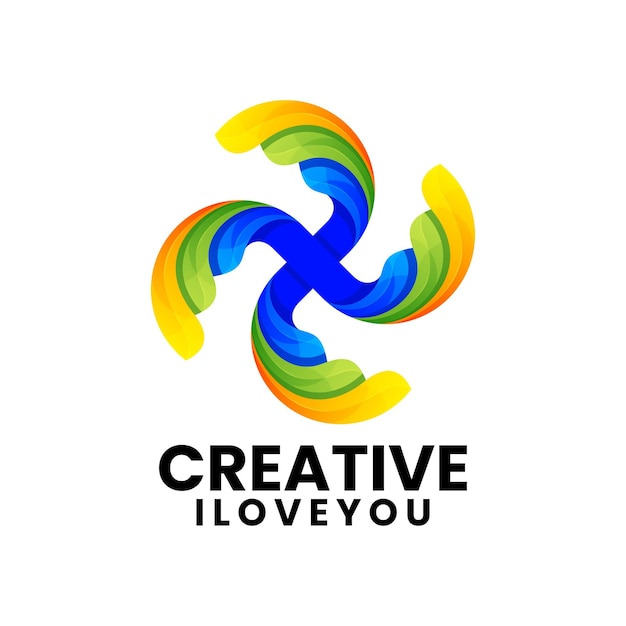 Creative letter x logo design