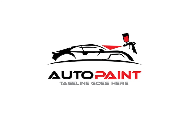 Vector creative vector graphic of custom automotive paint colors logo design