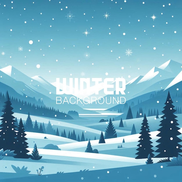 Vector creative winter background