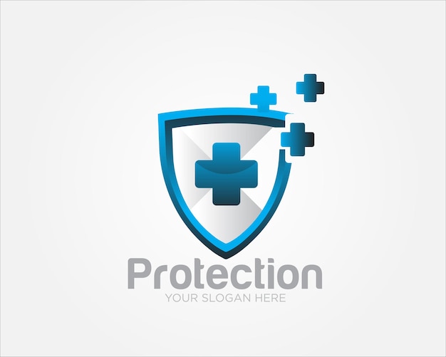 cross protection logo designs simple modern for medical service