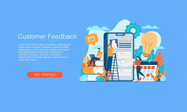 Customer feedback banner