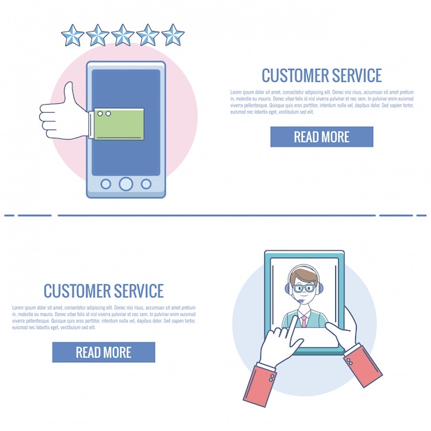 Customer service and support infographic concept 