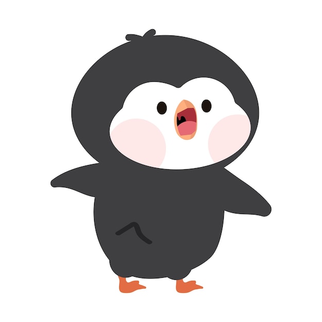 Cute animal baby penguin cartoon