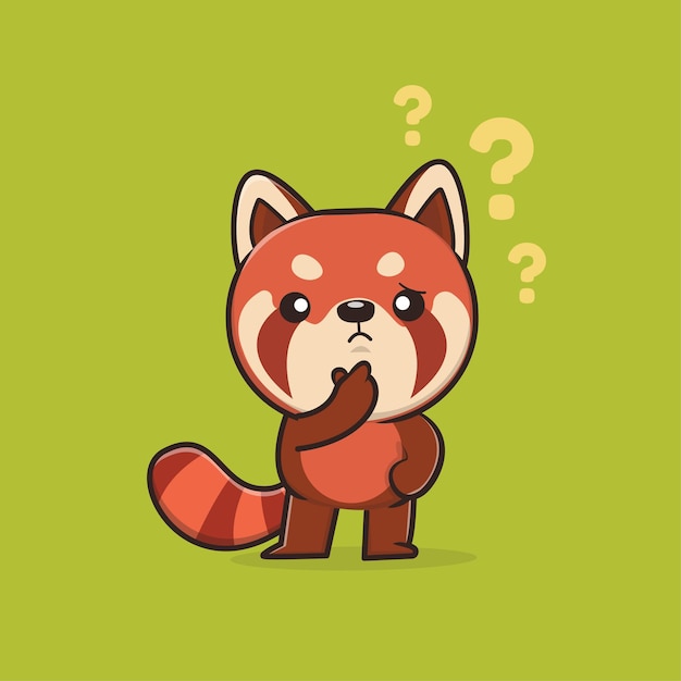 Cute Animal Red Panda illustration