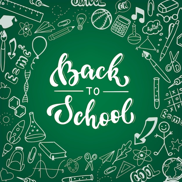 cute 'Back to school' poster, banner, print