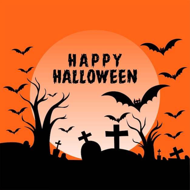 Cute background design for halloween