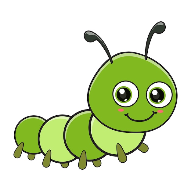 Cute caterpillar cartoon