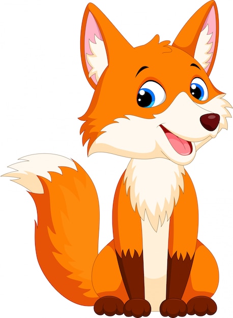 Cute fox cartoon