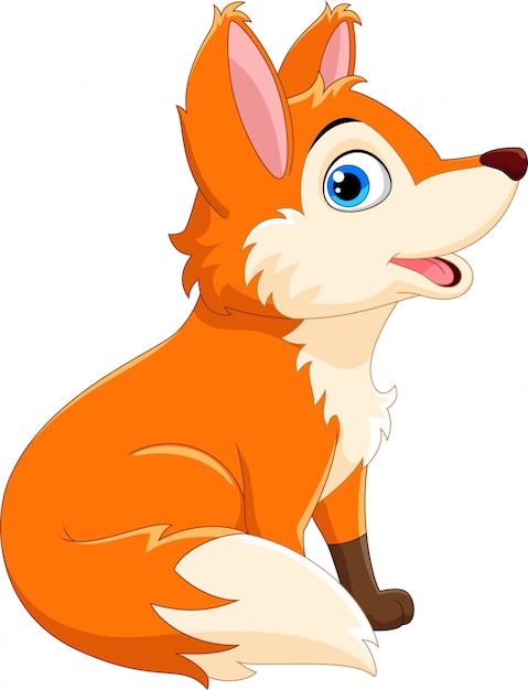 Cute fox cartoon