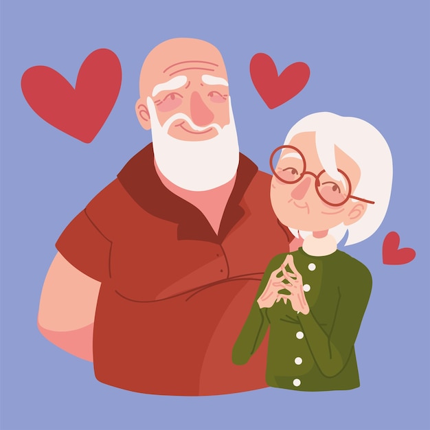 Cute grandparents lovely