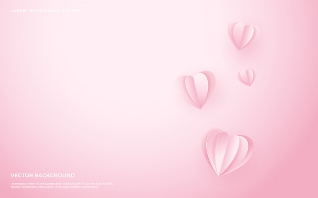 Cute heart pattern background. 