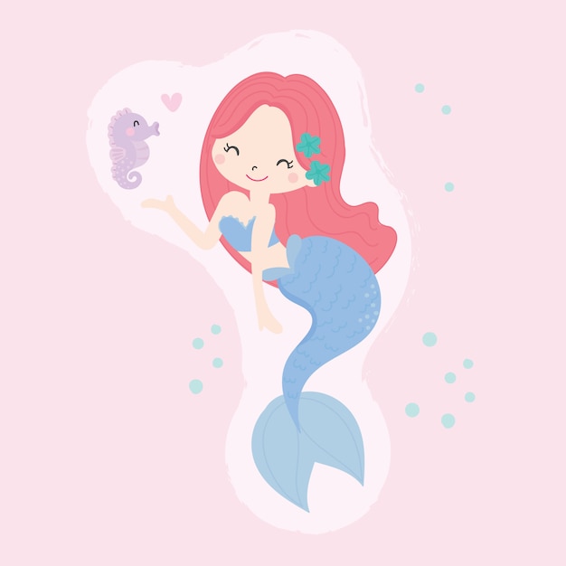 Cute little mermaid