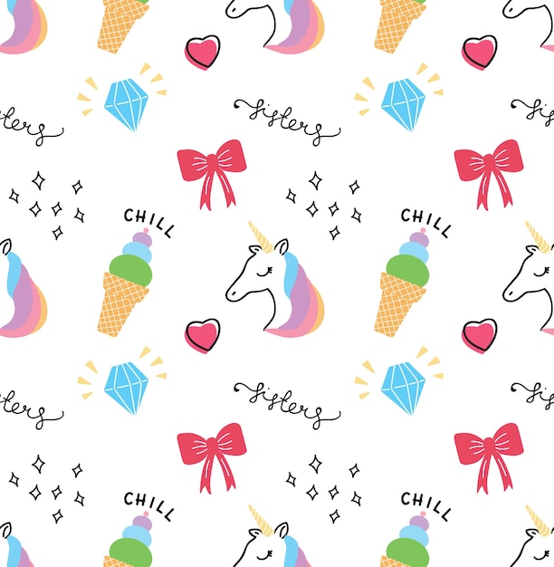 Cute print and pattern design