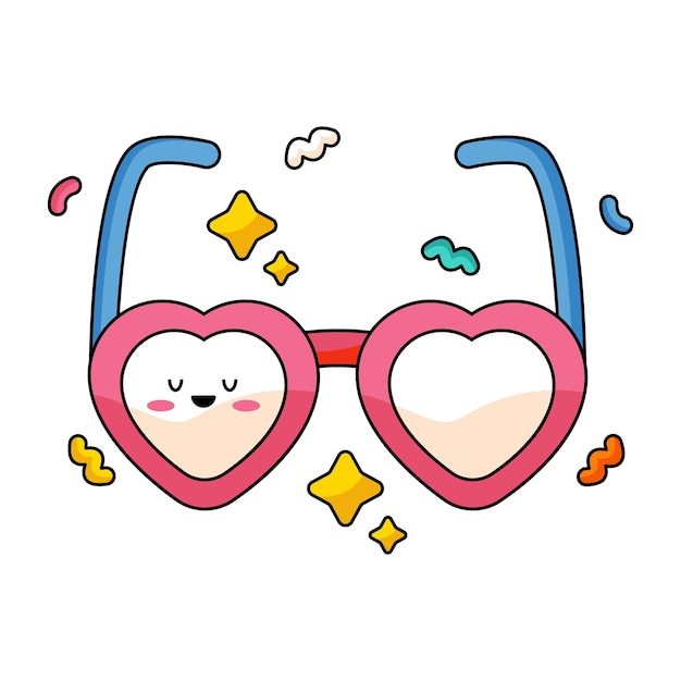 Cute Summer Sticker Glasses