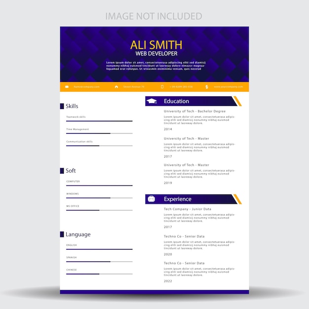 cv resume template