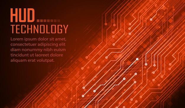 Vector cyber circuit future technology concept background