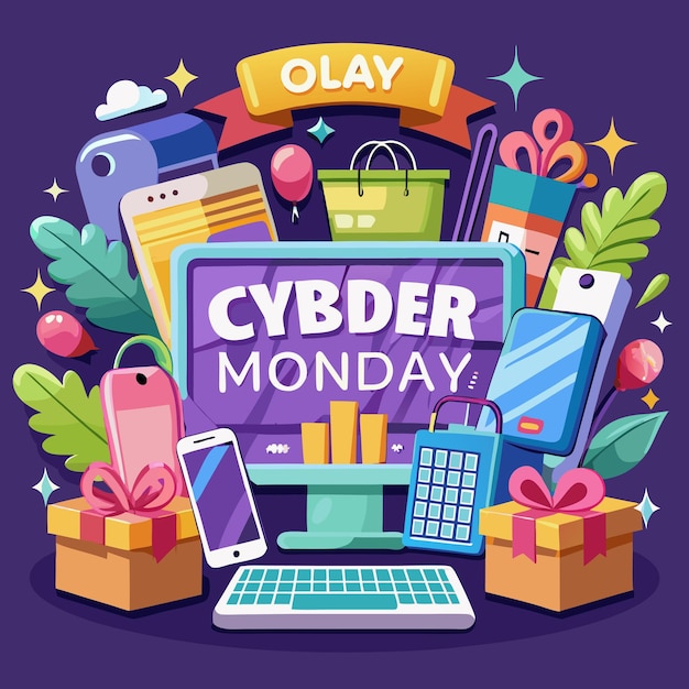 Vector cyber monday sale vector design